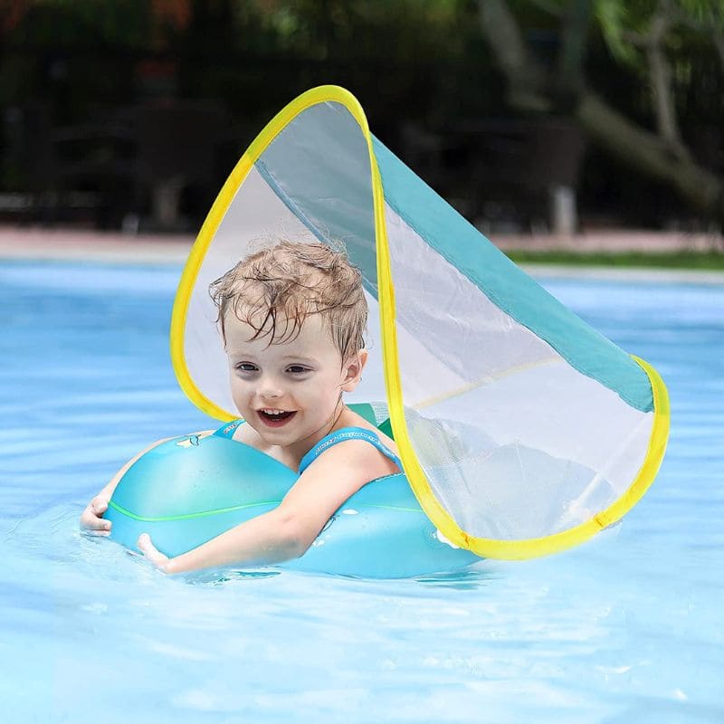 Baby float with UV protection sunshade | 3 months to 5 years
