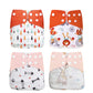 4 economical and ecological washable nappies.