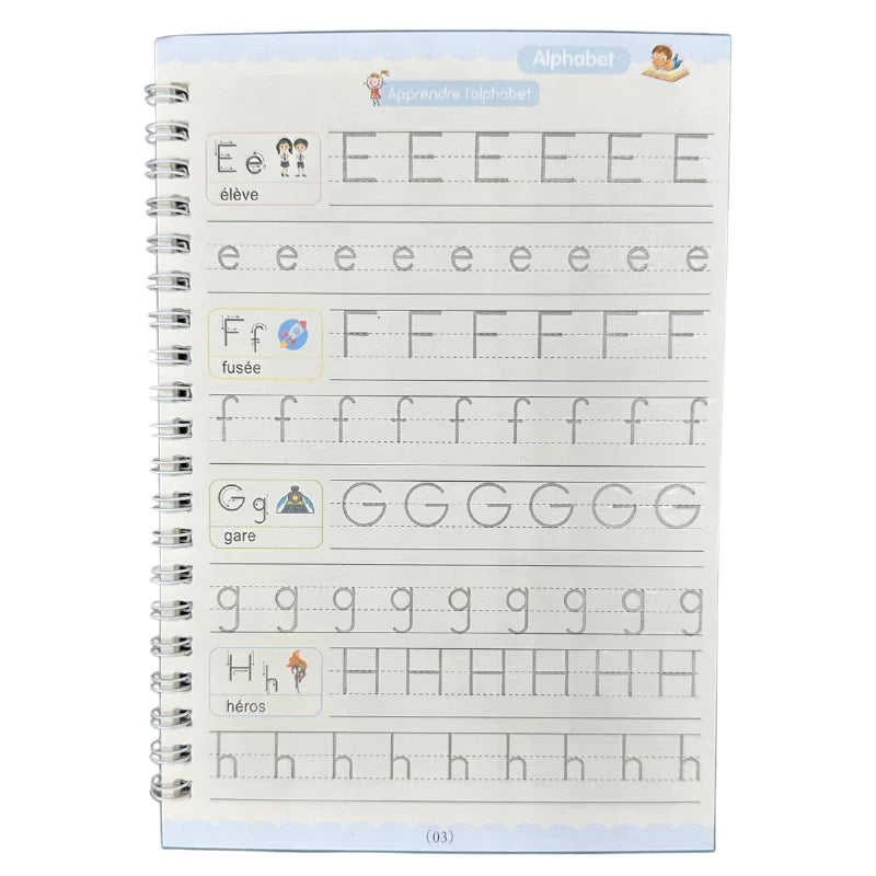 4 Children's Magic Notebook 🧙(ALPHABET, NUMBERS, MATHEMATICS, GEOMETRIC FORMS)