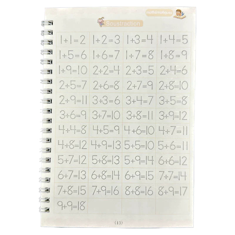 4 Children's Magic Notebook 🧙(ALPHABET, NUMBERS, MATHEMATICS, GEOMETRIC FORMS)